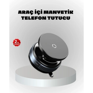 Mıknatıslı Araç Telefon Tutucu Vakum Teknolojili 360° Ayarlanabilir
