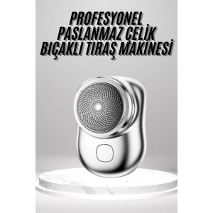 Mini Sıfır Sakal Yanak Tıraş Makinesi USB Şarjlı Sıfır Sakal Taşınabilir Korumalı