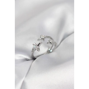 Minimal Kutup Yıldızı Model Gümüş Renk Kadın Yüzük