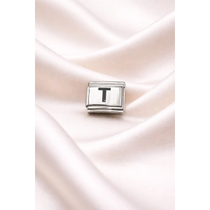 Nomination Uyumlu T Harfli Charm | Paslanmaz Çelik Harf Charm | Kişiye Özel Bileklik Aksesuarı