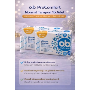 o.b. ProComfort Normal Tampon 16Lı 2 Paket Ultimate Comfort Silktouch Teknolojili