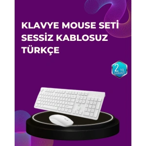 Ofis ve Ev Kullanımı İçin Kablosuz Klavye Fare Seti - Ergonomik ve Pratik