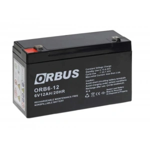 ORBUS 6V 12AH Kuru Bakımsız Akü