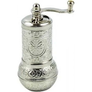 Osmanlı Motifli Kahve ve Baharat Değirmeni Gümüş