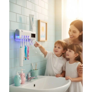 Otomatik Diş Macunu Sıkmalı UV Diş Fırçası Tutucu