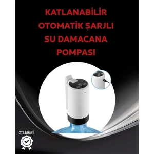 Otomatik Şarjlı Damacana Pompası Ev Ofis Kamp Kullanım