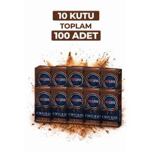 OxLove Chocolate Aromalı Prezervatif 10lu 10 Kutu