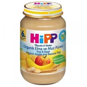 p Organik Elma ve Muz Püresi 190 Gr