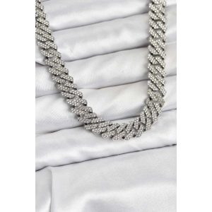 Pirinç Cuba Chain Gurmet Model Kolye