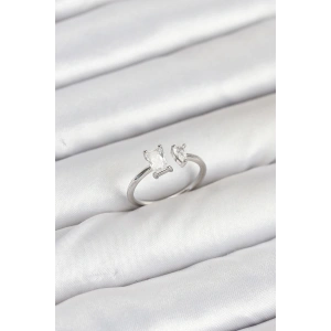 Pirinç Gold Renk Zirkon Taşlı Kadın Yüzük