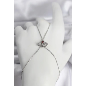 Pirinç Gümüş Renk Sinek Model Kadın Şahmeran