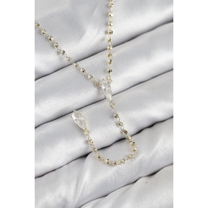 Pirinç Zirkon Taşlı Gold Renk Kadın Y Kolye