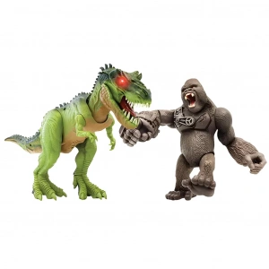 Primal Clash Gorilla vs T-rex Sesli Işıklı Oyun Seti