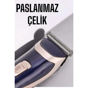 Profesyonel Şarjlı Saç ve Sakal Traş Makinesi Kolay Kullanım