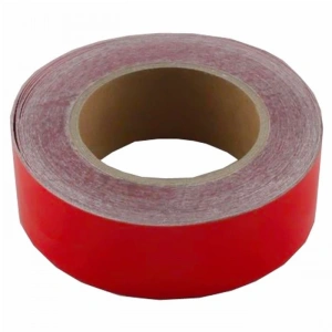Reflektif Fosfor Şerit Bant Reflektör Kırmızı 4cm x 25 Metre