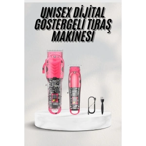 Renkli Profesyonel Tıraş Makinesi USB Şarjlı Saç Kesme Makinesi