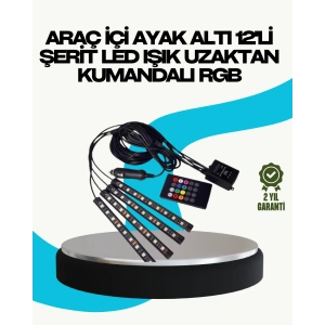 RGB Geçişli 4 Parça Araç İçi Aydınlatma