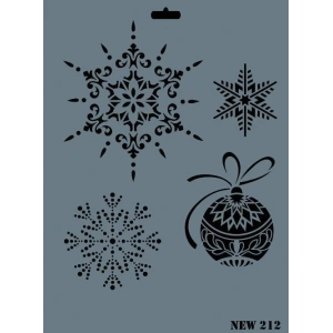 Rich New Seri N-212 Stencil 35x25 cm