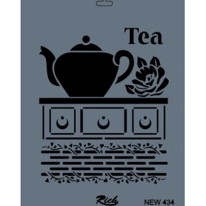 Rich New Seri N-434 Stencil 35x25 cm