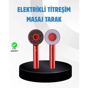 Saç Büyüme Destekleyici Elektrikli Masaj Tarak LED ve Titreşimli