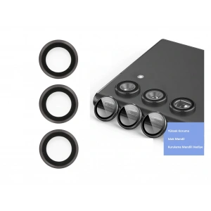 Samsung Galaxy S23 Kamera Lens Koruyucu - Siyah