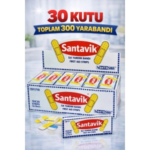 Santavik İlk Yardım Bandı Yara Bandı 10lu 30 Paket