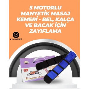 Şarj Edilebilir 7.2W Gücünde Çok Bölgeli Masaj Kemeri – Kolay Taşınabilir ve Pratik Kullanım