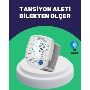 Şarjlı ve Pilli Bilek Tansiyon Ölçer Dijital Ekran Hafıza Kayıtlı
