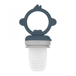 Silikon Püre Meyve Sebze Emziği Deep Blue / Powder Grey