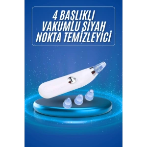 Siyah Nokta Temizleme Cihazı 4 Başlıklı Vakumlu Pilli Ölü Deri Arındırma