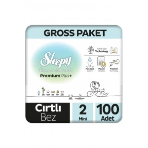 Sleepy Bio Natural Bebek Bezi Gross Paket 2 Beden 3-6 Kg 100 Adet