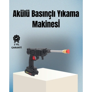 Taşınabilir Şarjlı Basınçlı Yıkama Tabancası Köpük Aparatlı