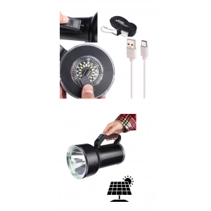 Taşınabilir Solar Şarjlı LED Fener Powerbank Özellikli Kamp ve Acil Durum İçin Süper Parlak Işık