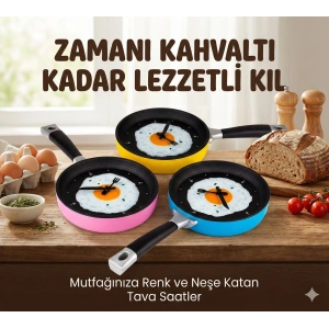 Tava Konseptli Duvar Saati