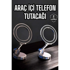 Telefon Tutucu Tüm Arabalara Uyumlu Araç İçi Katlanabilir Manyetik Tasarım