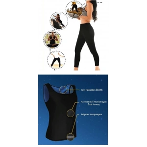 Termal Sauna Tayt + Atlet TAKIM ( XXXL )  Neotex Terletme Takımı