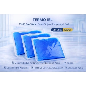 Termo Jel 13x13 Cm 3 Adet Sıcak Soğuk Kompres Jel Pedi