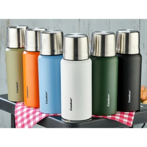 TERMOS 0.75LT DAĞCI TERMOS RENKLİ ÇİFT CİDARLI PASLANMAZ ÇELİK SIZDIRMAZ KAPAK BARDAK