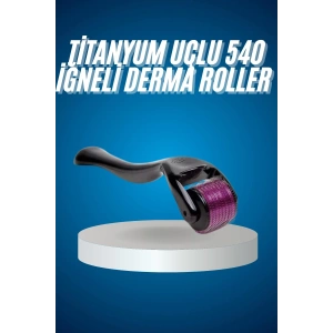Titanyum Uçlu Derma Roller 540 İğneli 1 mm Gözenek Azaltıcı Akne İzlerine Uygun