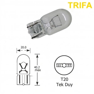 Trifa T20 Dipsiz Park Ampulü Tek Duy 1 Adet Sarı