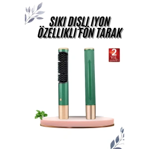 Üflemeli Saç Düzleştirici Fön Tarak Yüksek Isı Ayarlı İyon Özellikli