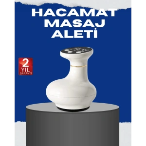 USB Şarjlı 3 Fonksiyonlu Masaj Aleti Kupa Terapisi ve Gua Sha