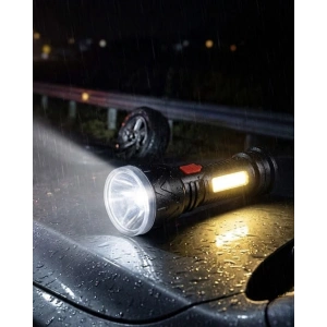 Uzun Menzilli Işıldak Şarjlı 9 LED 4 Kademeli Aydınlatma