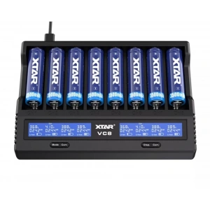 Xtar VC8 Sekizli Li-ion / NI-CD / NI-MH Pil Şarj Cihazı