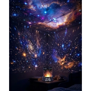 Yıldız Projeksiyon Gece Lambası Renkli Galaksi Işık Projektörü