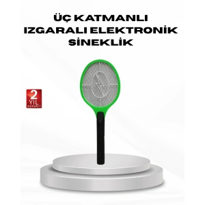Yüksek Gerilimli Elektronik Sinek Raket – Sessiz, Kimyasız ve Güvenli Kullanım