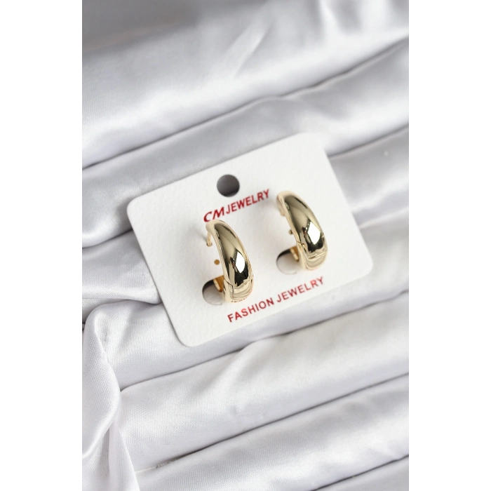 14K Gold Renk Kaplama Halka CM Kadın Küpe - TJ-BKP11426