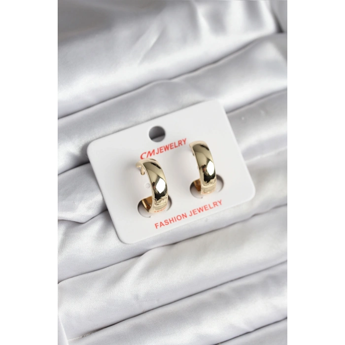 14K Gold Renk Kaplama Halka CM Kadın Küpe - TJ-BKP11430