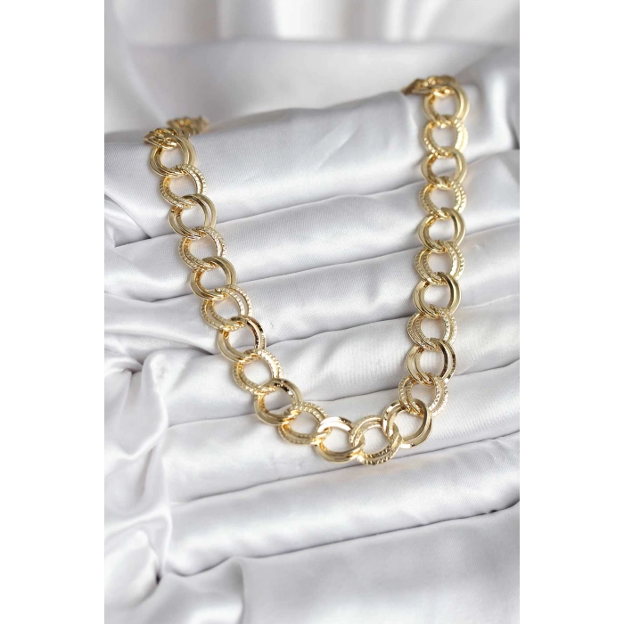 14K Gold Renk Kaplama Samanyolu Model CM Kadın Kolye - TJ-BKO10728