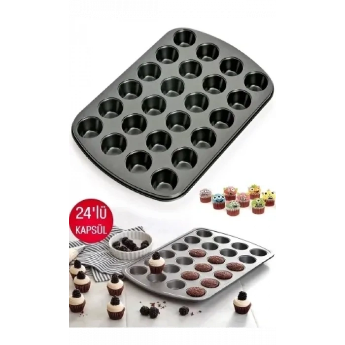 24lü Teflon Mini Muffin Kalıbı (0177)